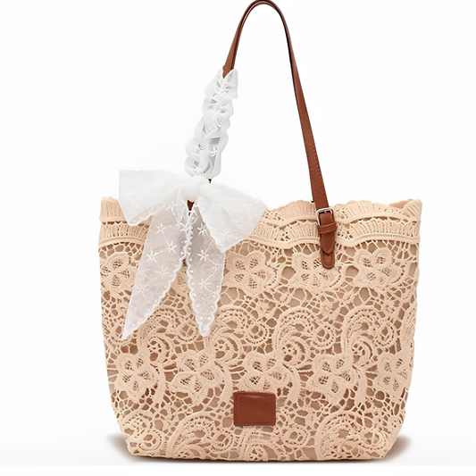 Rosalie™ | Romantische Kanttas Met Strikdetail