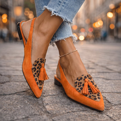 Vivienne™️ | Elegante Slingback Loafers met Kwastjes