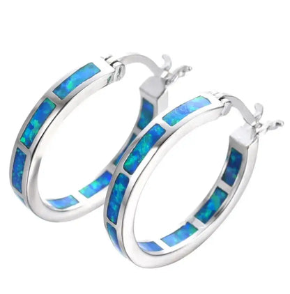 Honorine™ | Oorbellen met Blauwe Opaal