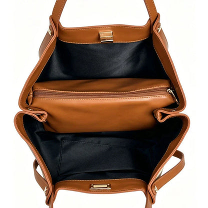 Vivienne™ | Luxe Geweven Shopper Met Elegante Details