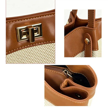 Vivienne™ | Luxe Geweven Shopper Met Elegante Details