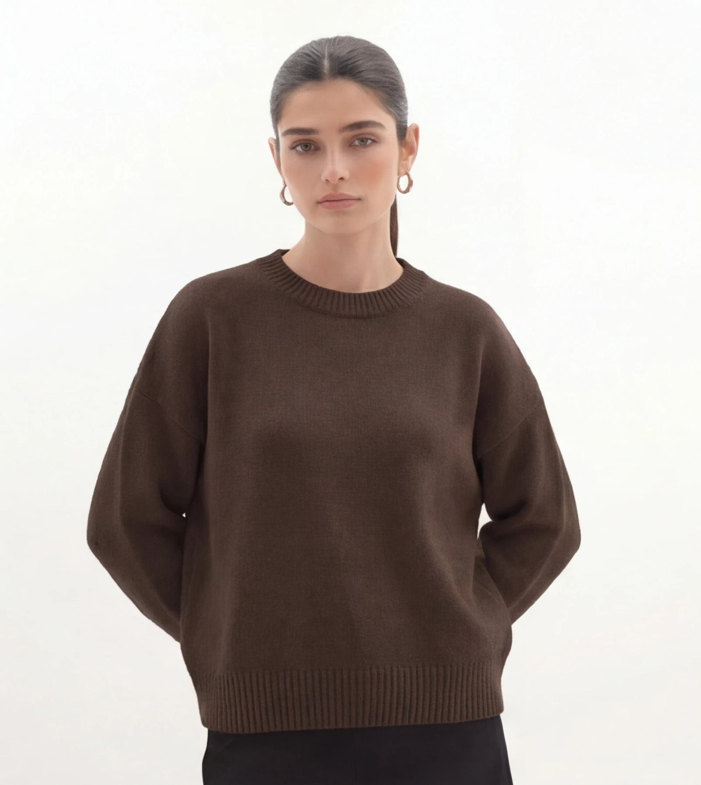 kleur: donker bruin