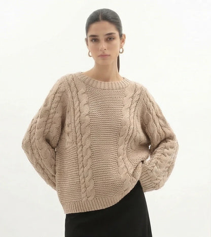 Livia zachte knit sweater met ronde hal