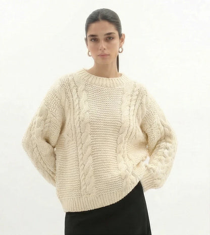 Livia zachte knit sweater met ronde hal