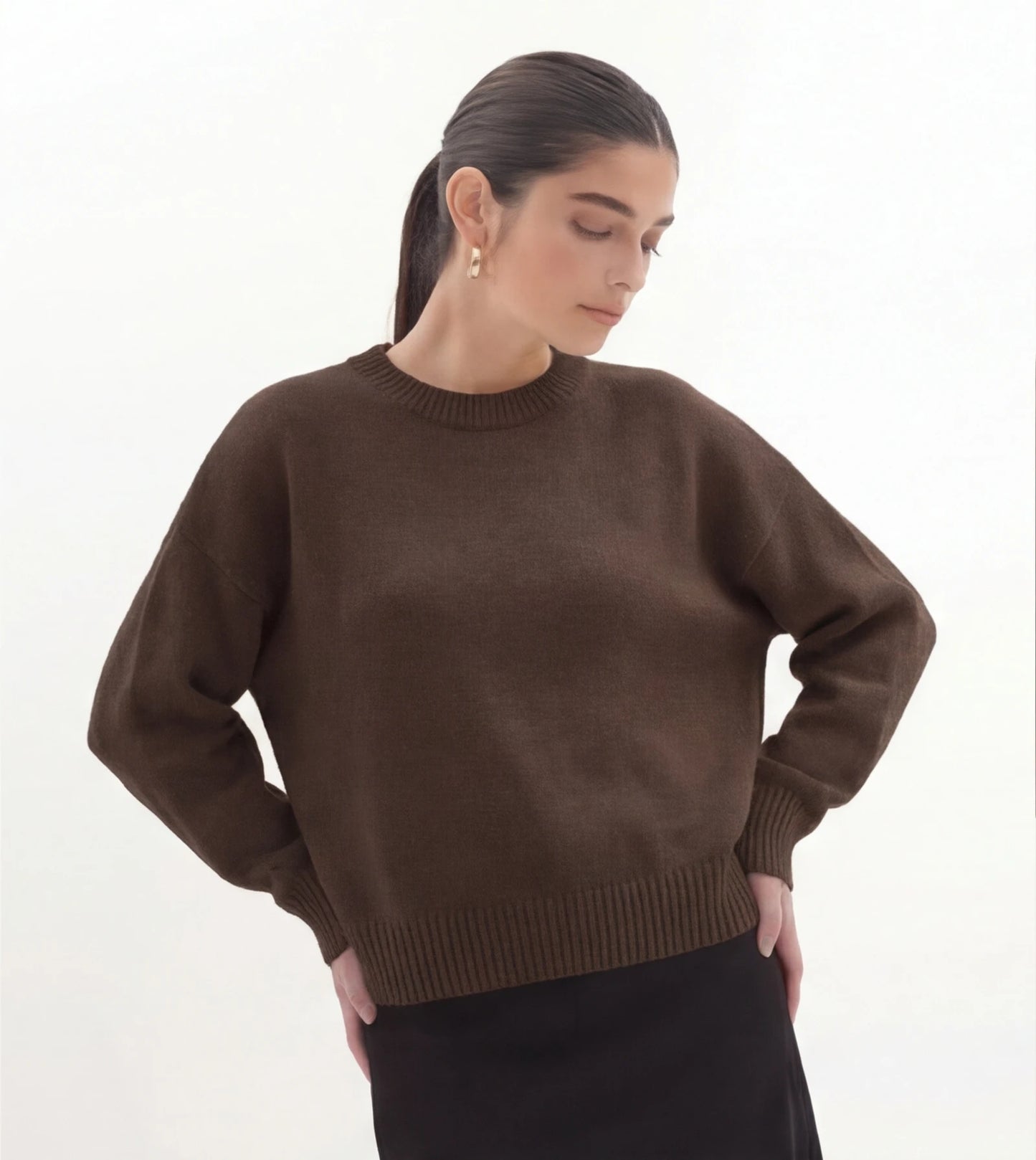 kleur: donker bruin