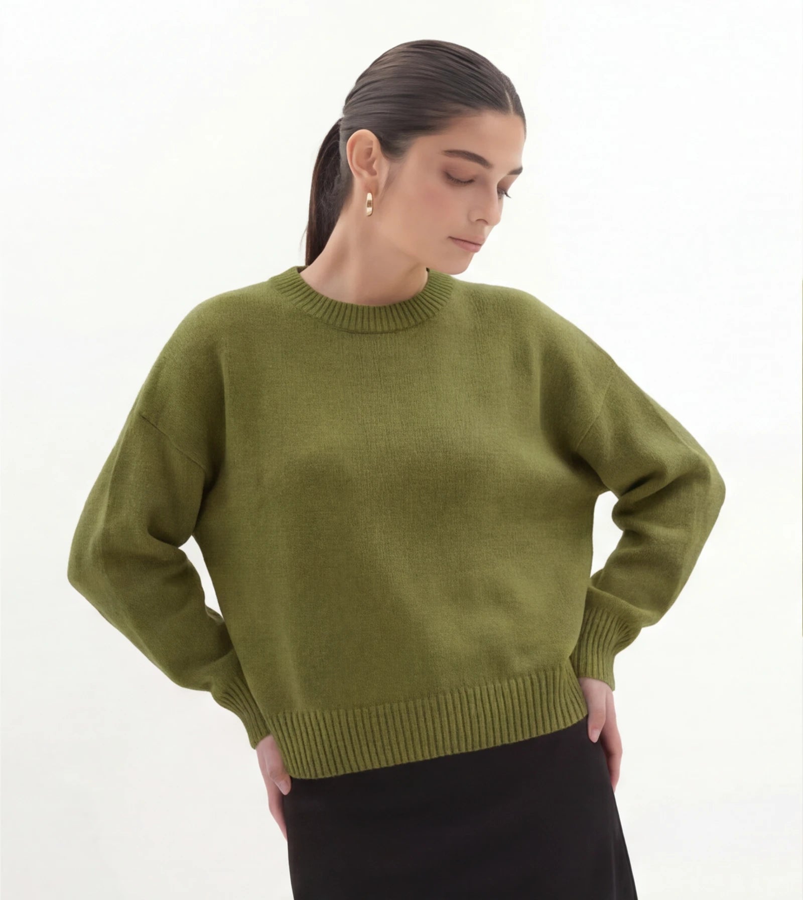 kleur: olijfgroen