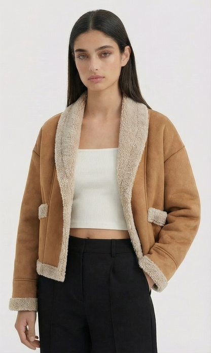 Teddy Shearling Jasje | Warm & Stijlvol Elivra