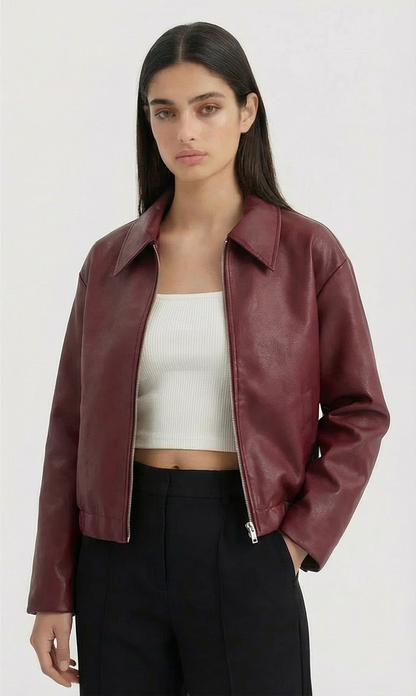 Leren Bikerjack | Edgy & Elegant Elivra