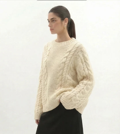 Livia zachte knit sweater met ronde hal