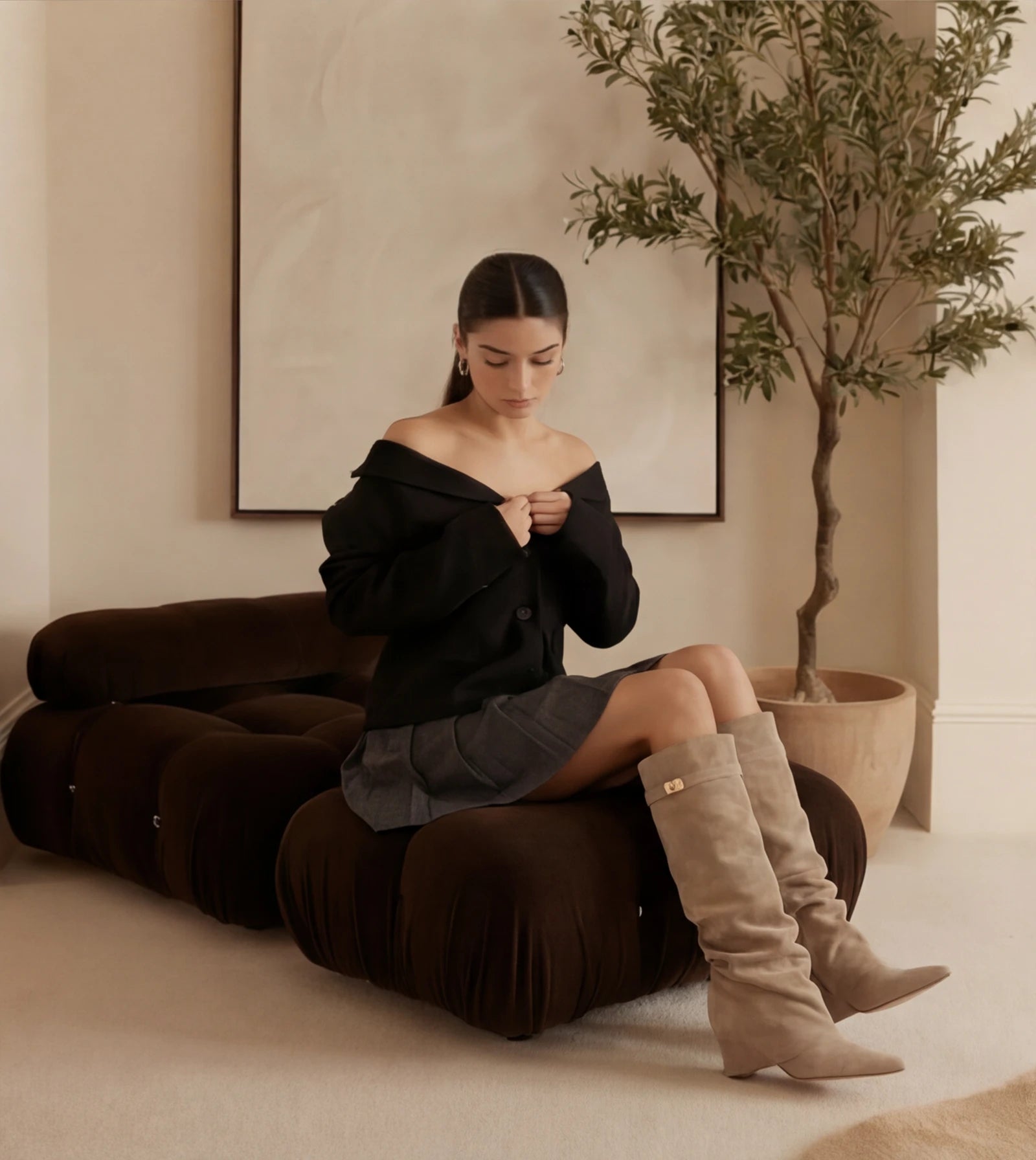 kleur: beige
