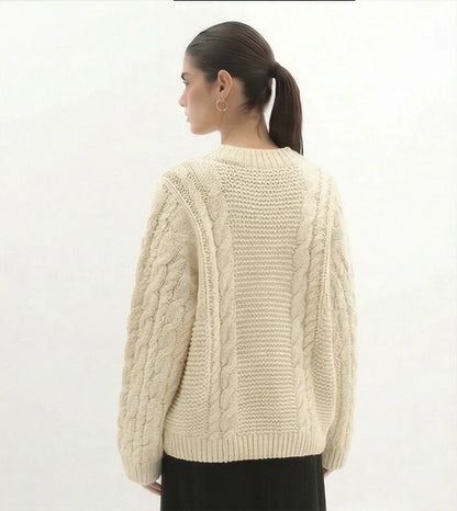 Livia zachte knit sweater met ronde hal