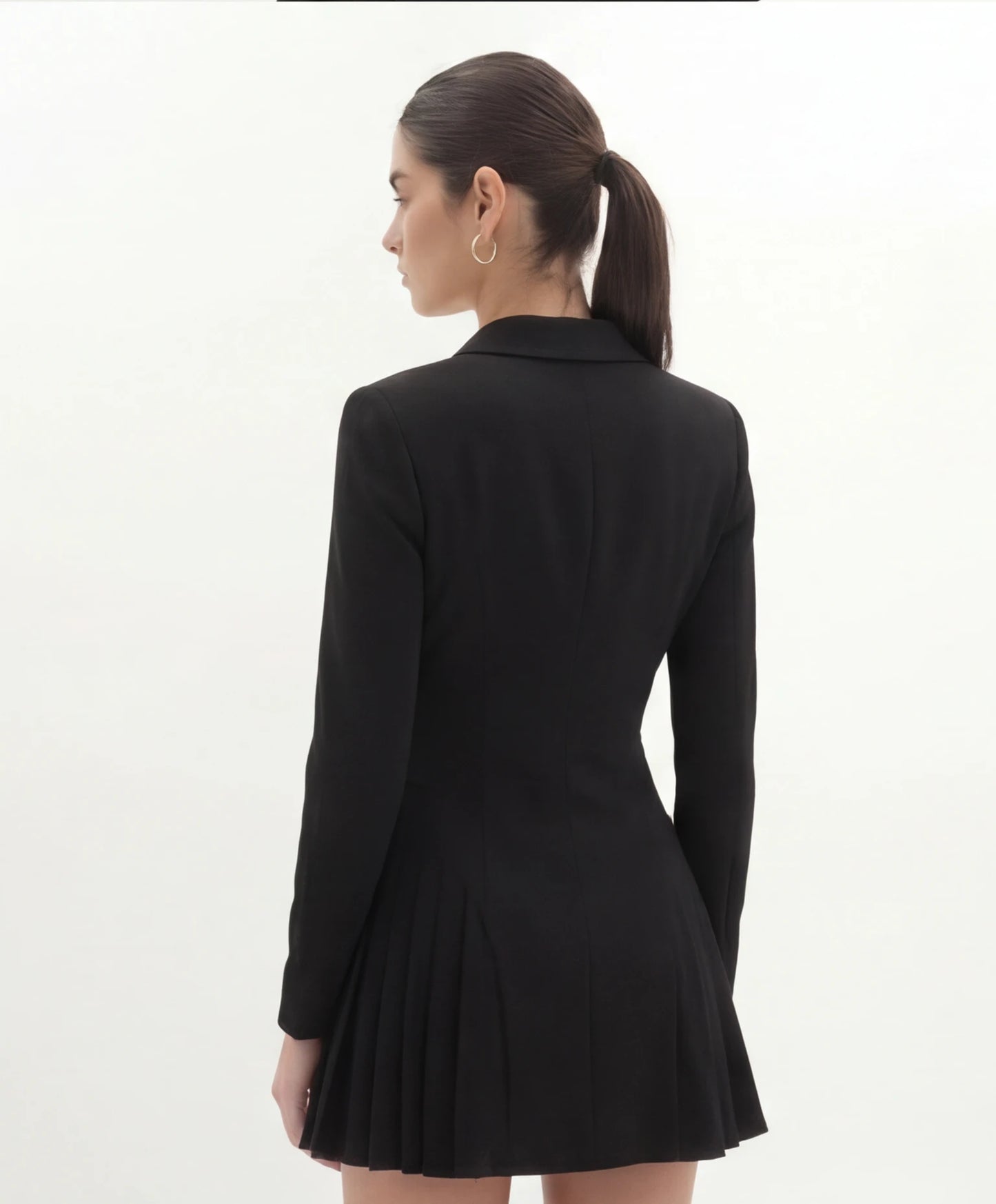 Blazer Mini Jurk | Diepe V Elegantie