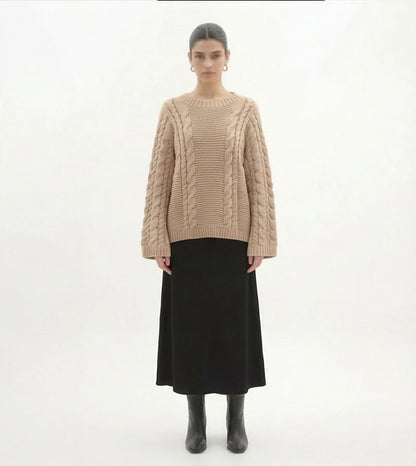 Livia zachte knit sweater met ronde hal