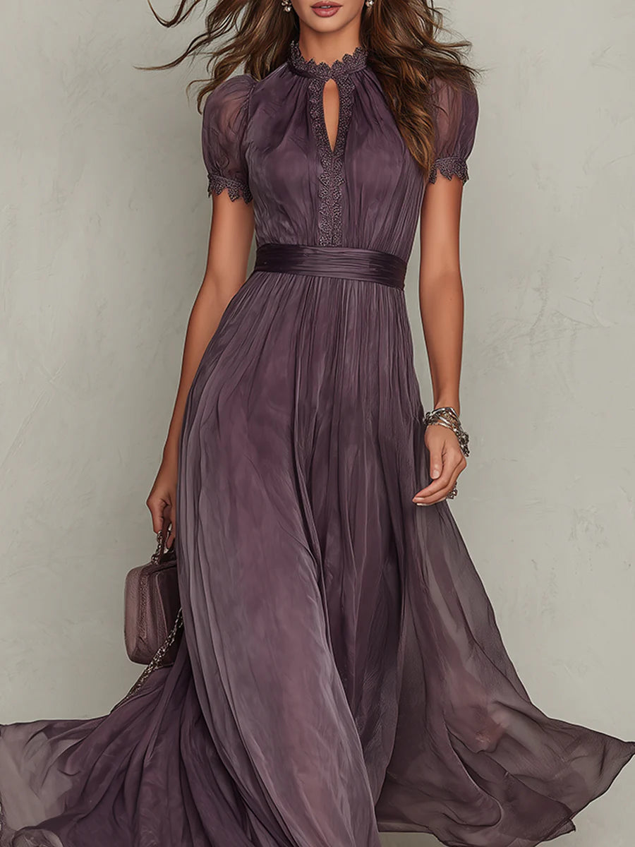 Velira™ | Elegante Maxi Jurk met Kantdetails