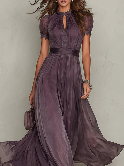Velira™ | Elegante Maxi Jurk met Kantdetails