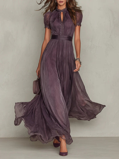 Velira™ | Elegante Maxi Jurk met Kantdetails