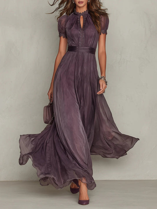 Velira™ | Elegante Maxi Jurk met Kantdetails