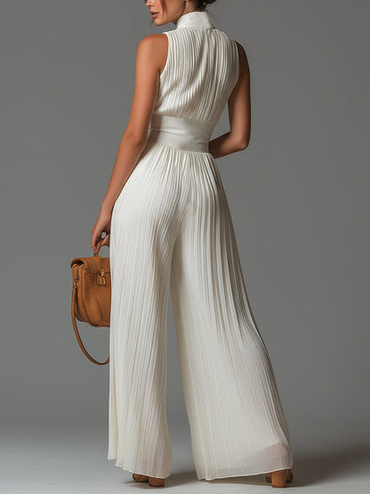 Laure™ | Elegante Mouwloze Jumpsuit met V-Hals