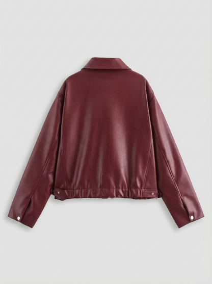 Leren Bikerjack | Edgy & Elegant Elivra