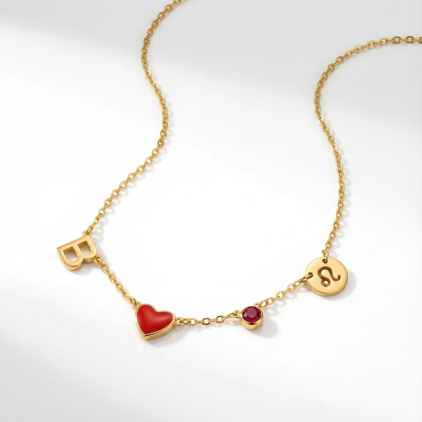 Amoura™ | Ketting met Hartje en Initiaal