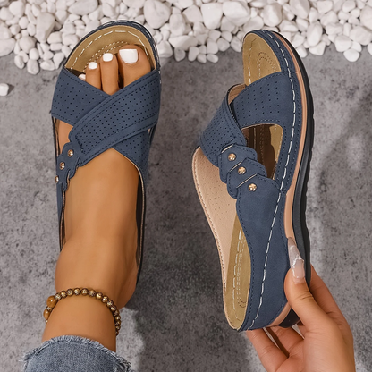 Estelle™ | Orthopedische Sleehak Sandalen