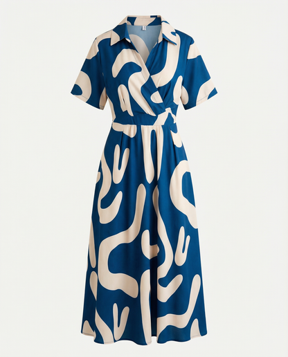 Kirsty Scribble Print Shirt Dress Elivra