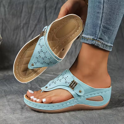 Calira™ | Comfort Sleehak Sandalen met Ondersteuning