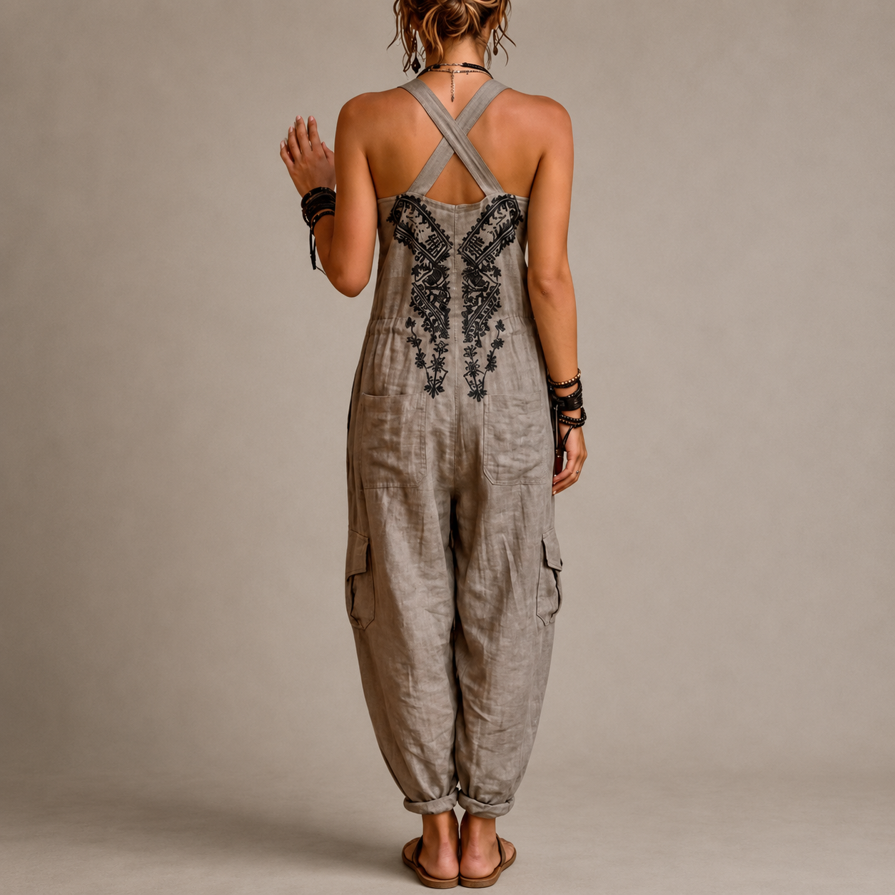 Malwina™ | Bohemian Jumpsuit met Borduursel