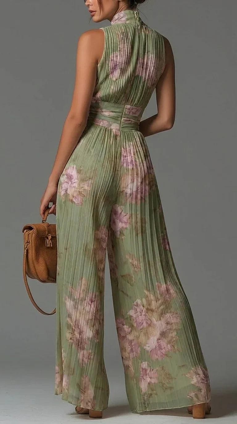 Laure™ | Elegante Mouwloze Jumpsuit met V-Hals