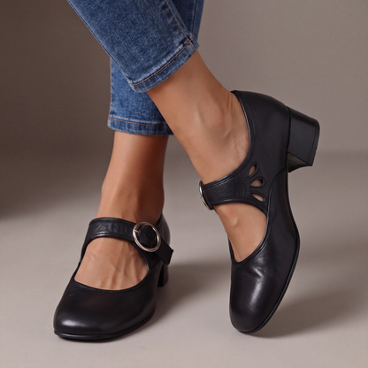 Manon™ | Leren Mary Janes met Bandje