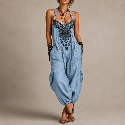 Malwina™ | Bohemian Jumpsuit met Borduursel