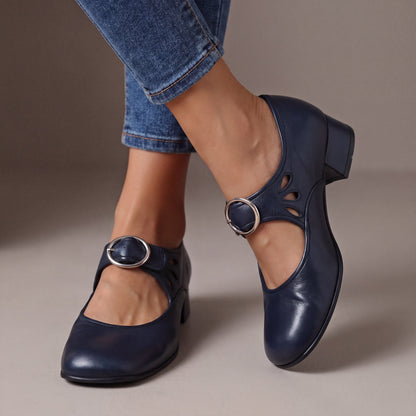 Manon™ | Leren Mary Janes met Bandje