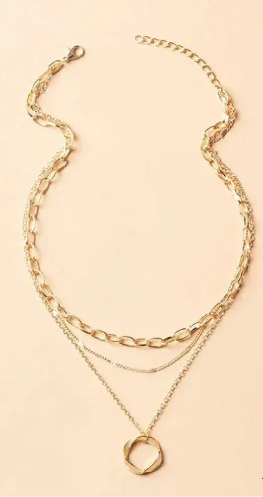 Célimène™ | Gelaagde Gouden Ketting met Hanger