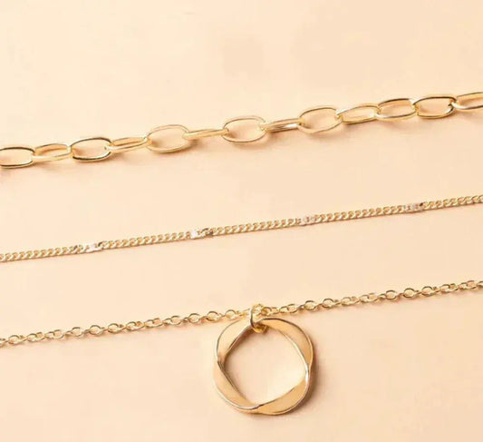 Célimène™ | Gelaagde Gouden Ketting met Hanger