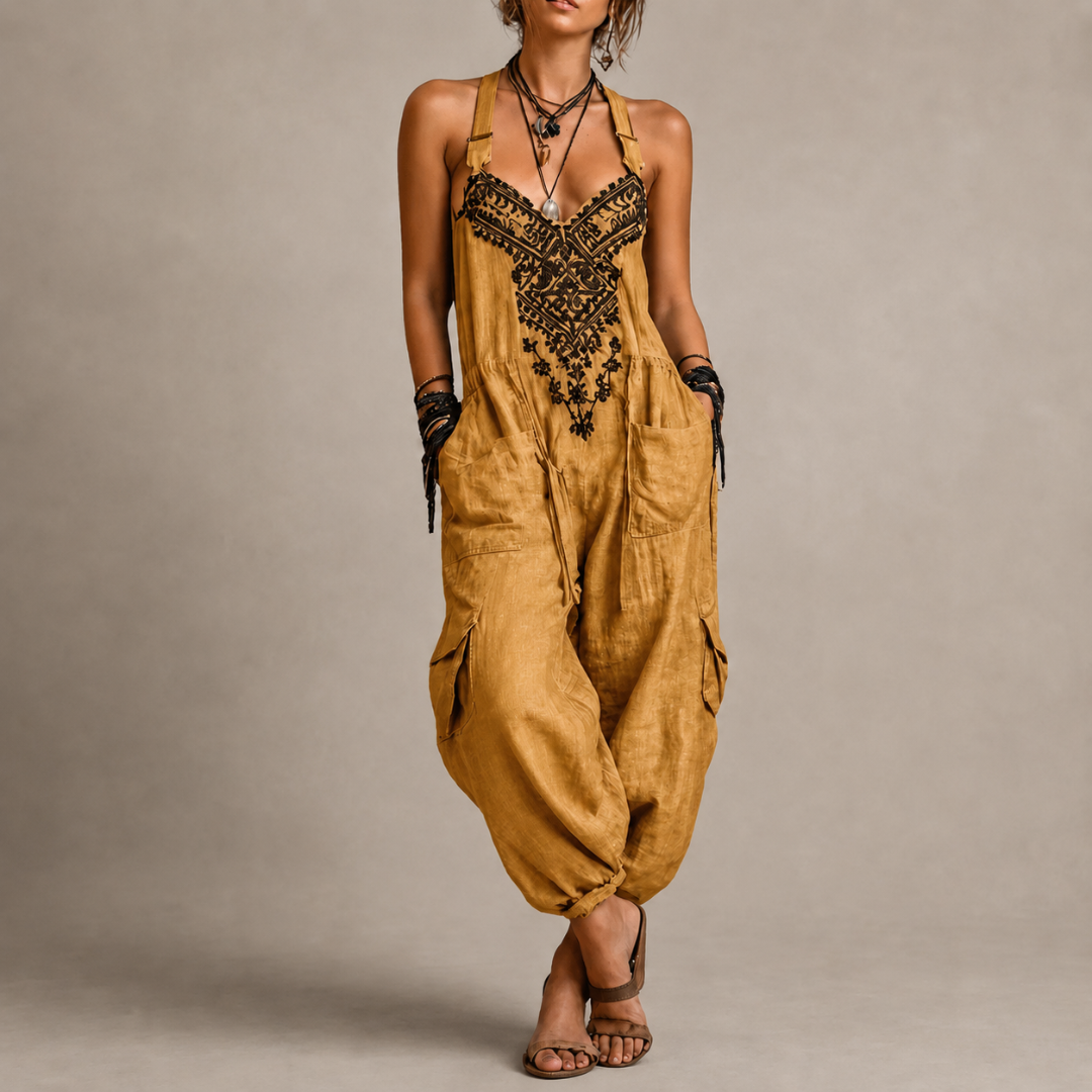 Malwina™ | Bohemian Jumpsuit met Borduursel